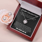 To My Daughter - Never Fear - Love Knot Earring & Necklace Set