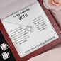 To My Beautiful Wife - The Day I Met You - Love Knot Earring & Necklace Set