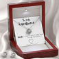 To My Handsome Bride - Love Knot Earring & Necklace Set