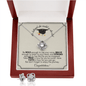 She Believed -Love Knot Earring & Necklace Set