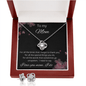 To My Mom - For All The Times - Love Knot Earring & Necklace Set