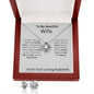 To My Beautiful Wife - The Day I Met You - Love Knot Earring & Necklace Set