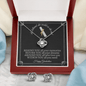 She Believed She Could So She Did - Love Knot Earring & Necklace Set