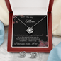 To My Mom - For All The Times - Love Knot Earring & Necklace Set