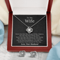 To My Wife - You're Not Just The Mother - Love Knot Earring & Necklace Set