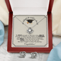 She Believed -Love Knot Earring & Necklace Set
