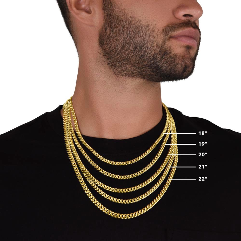To My Amazing Son - Follow Your Dreams - Cuban Link Chain