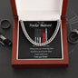 To My Trucker Husband - No Matter How Far - Cuban Link Chain Necklace