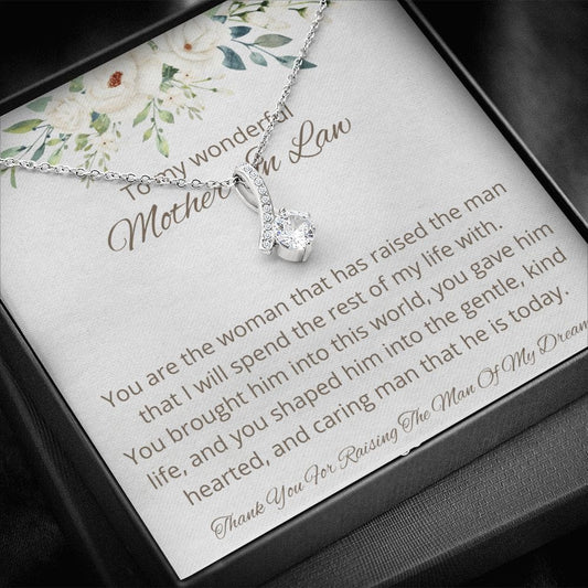 To My Wonderful Mother In Law - You Are The Woman - Alluring Beauty Necklace