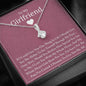 To My Girlfriend - I Am Sorry For The Pain - Alluring Beauty Necklace