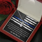 To My Beautiful Mom - Love Your Police Son - Alluring Beauty Necklace