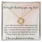 Sorry For Hurting You My Love - Love Knot Necklace