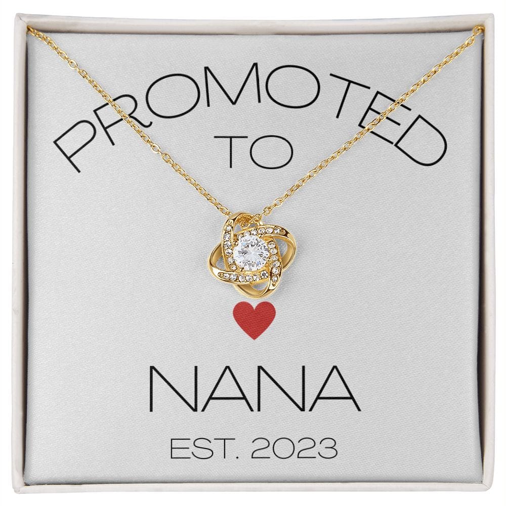 Promoted To Nana - Love Knot Necklace