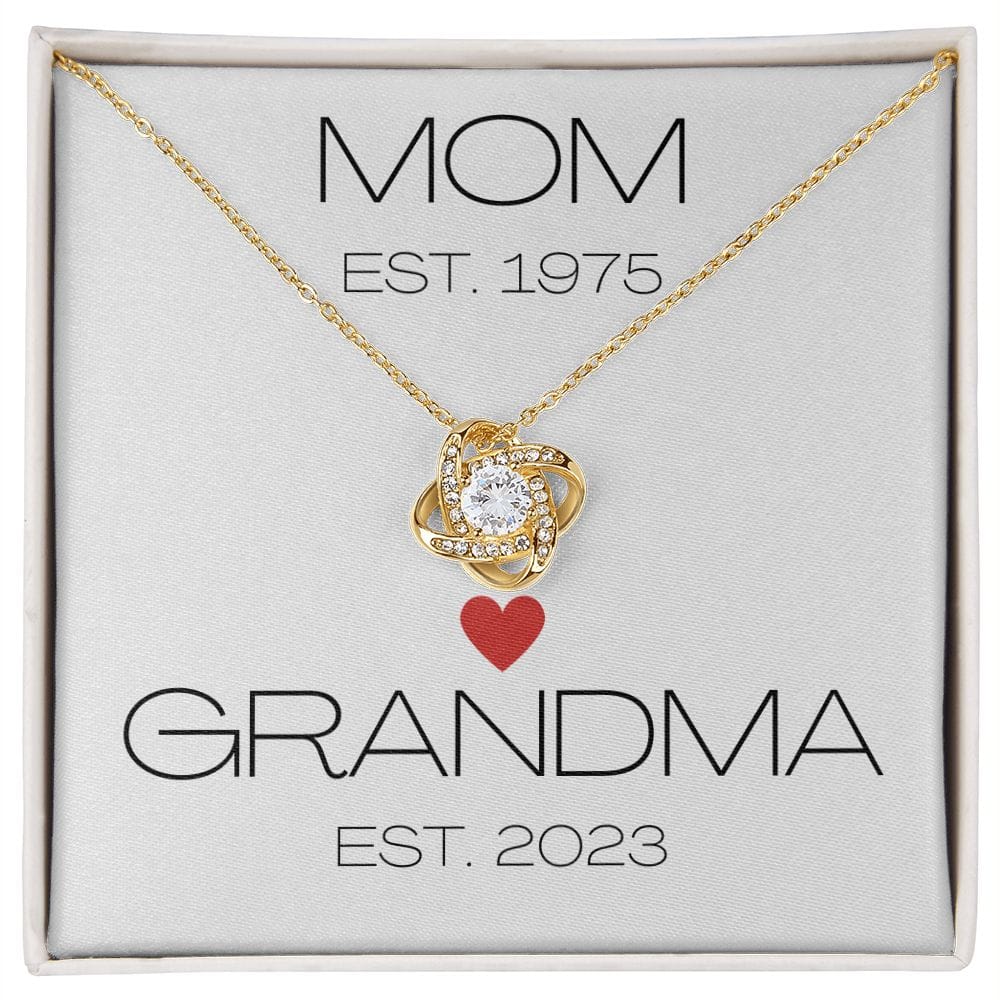Mom - Grandma - Love Knot Necklace