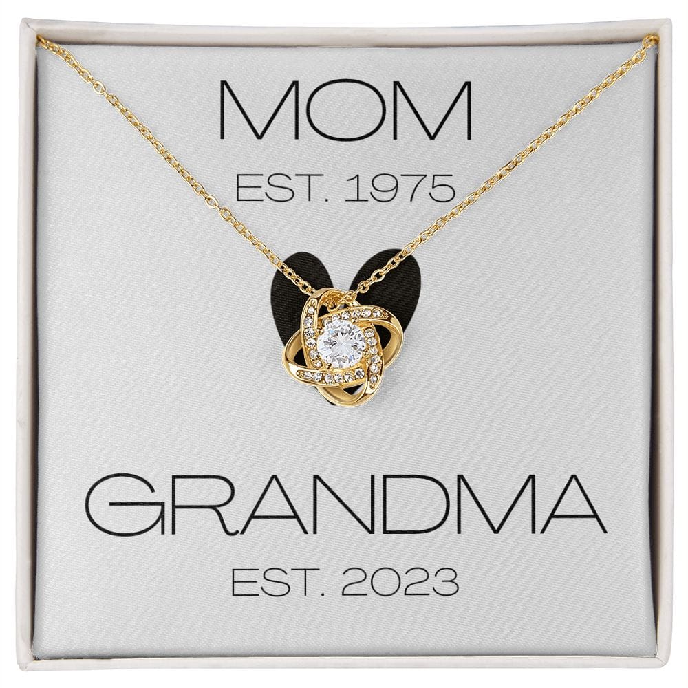Mom - Grandma - Love Knot Necklace