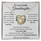 To My Lovely Granddaughter - Never Forget - Love Knot Necklace