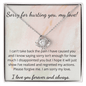 Sorry For Hurting You My Love - Love Knot Necklace
