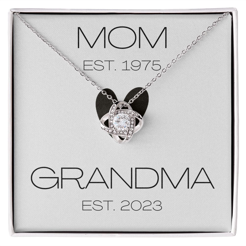 Mom - Grandma - Love Knot Necklace