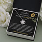 To My Daughter - Never Forget - Love Knot Necklace