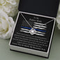 To My Police Wife - Thank You So Much - Love Knot Necklace