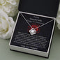 To My Beautiful Wife - Happy 1st Anniversary - Love Knot Necklace