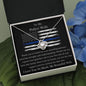 To My Police Wife - Thank You So Much - Love Knot Necklace