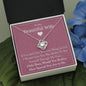 To My Beautiful Wife - If I Could Give You - Love Knot Necklace