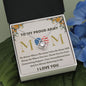 To My Proud Army Mom - No Matter - Love Knot Necklace