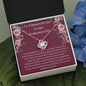 To A Beautiful Girl On Her Graduation Day - Congratulations - Love Knot Necklace