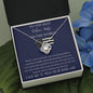 To The Best Police Wife In The World - Love Knot Necklace