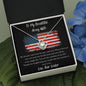 To My Beautiful Army Wife - My Dreams Came True - Love Knot Necklace