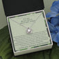 To My Beautiful Military Wife - Love You - Love Knot Necklace