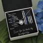 Police Wife Gift - Love Knot Necklace