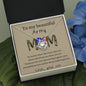 To My Beautiful Army Mom - No Matter - Love Knot Necklace