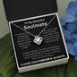 To My Beautiful Soulmate - If I Had One Wish - Love Knot Necklace