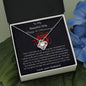To My Beautiful Wife - Happy 1st Anniversary - Love Knot Necklace