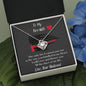 To My Fire wife - The Only Fire - Love Knot Necklace