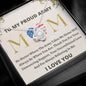 To My Proud Army Mom - No Matter - Love Knot Necklace