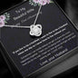 To My Beautiful Wife - Happy 2nd Anniversary - Love Knot Necklace
