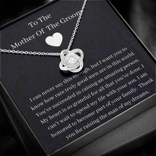 To The Mother Of The Groom - I Can Never Say This Enough - Love Knot Necklace