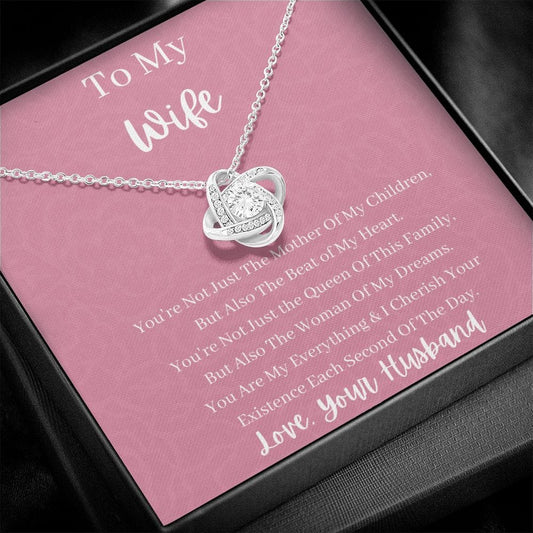 To My Wife - Love Knot Necklace - You're Not Just
