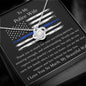 To My Police Wife - Thank You So Much - Love Knot Necklace