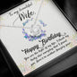 To My Beautiful Wife - Happy Birthday - Love Knot Necklace