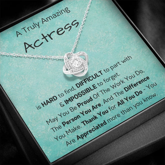A Truly Amazing Actress - Love Knot Necklace