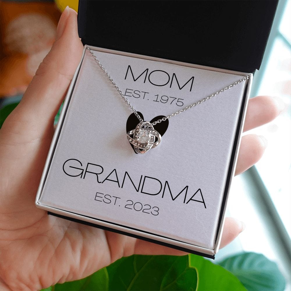 Mom - Grandma - Love Knot Necklace