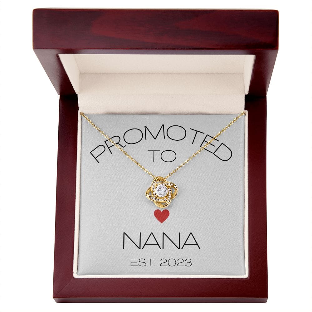 Promoted To Nana - Love Knot Necklace