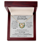 To My Lovely Granddaughter - Never Forget - Love Knot Necklace