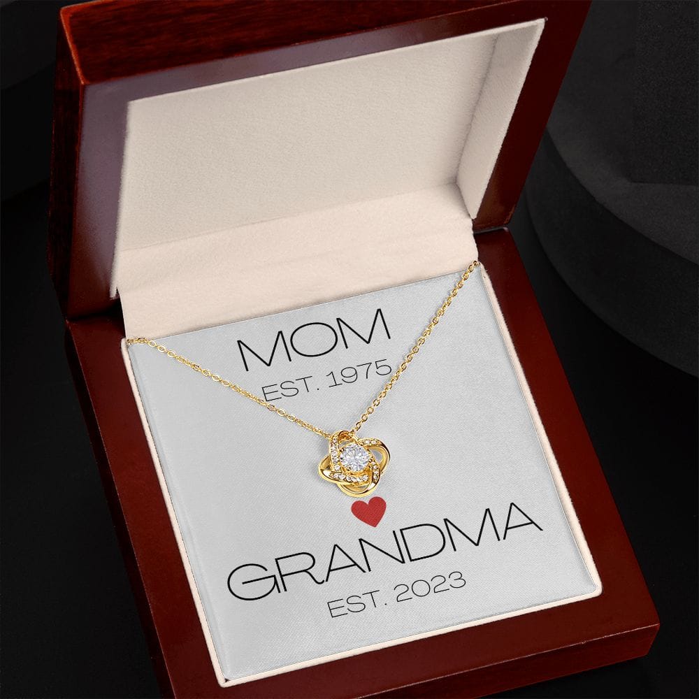 Mom - Grandma - Love Knot Necklace