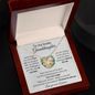 To My Lovely Granddaughter - Never Forget - Love Knot Necklace