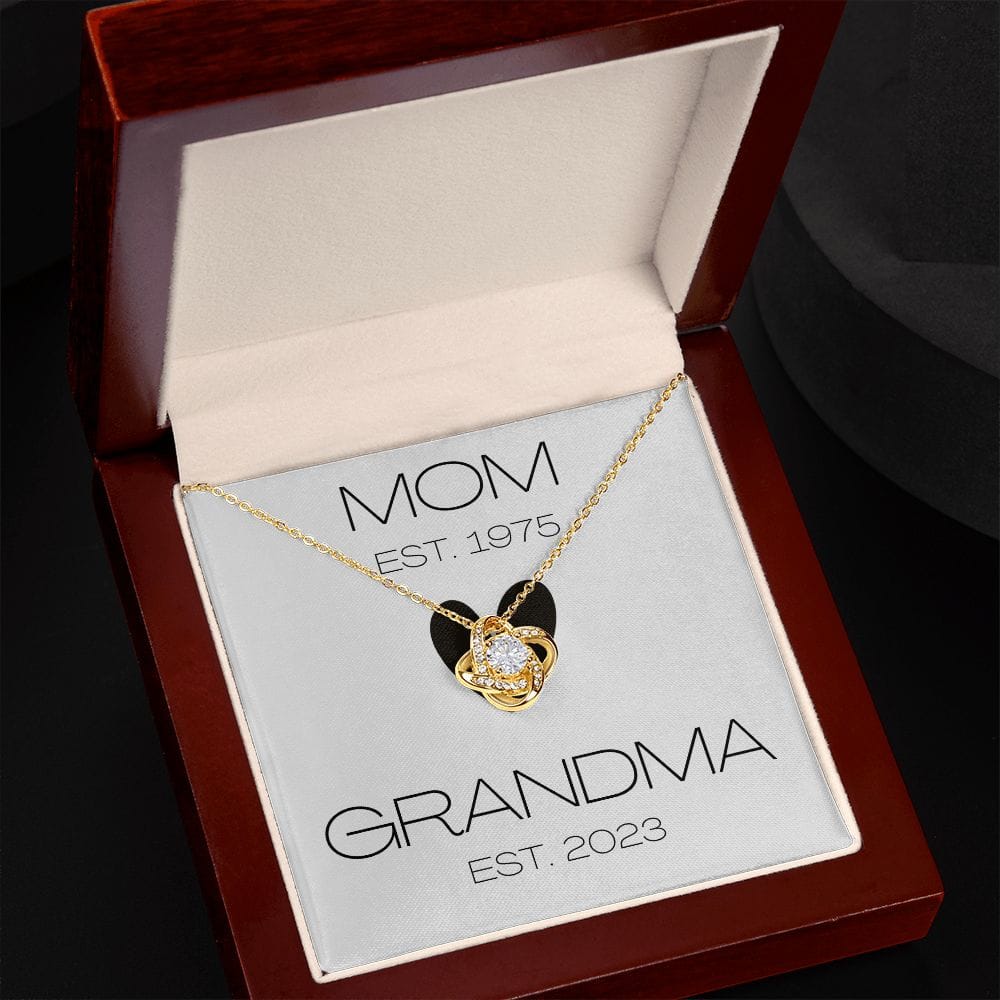 Mom - Grandma - Love Knot Necklace